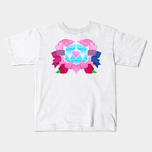 DiceHeart - Bi Banner, Light Blue Dice Kids T-Shirt